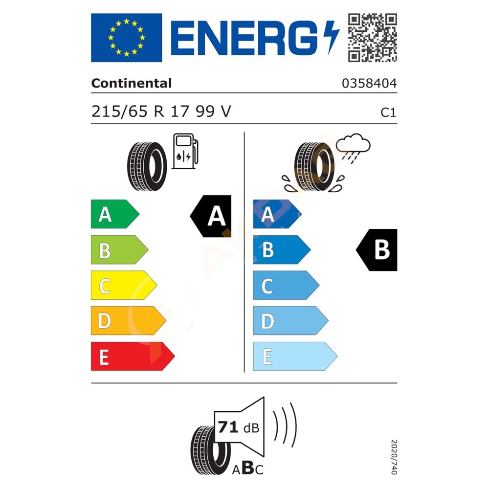 215/65/17 99V CEC 6 CONTİNENTAL