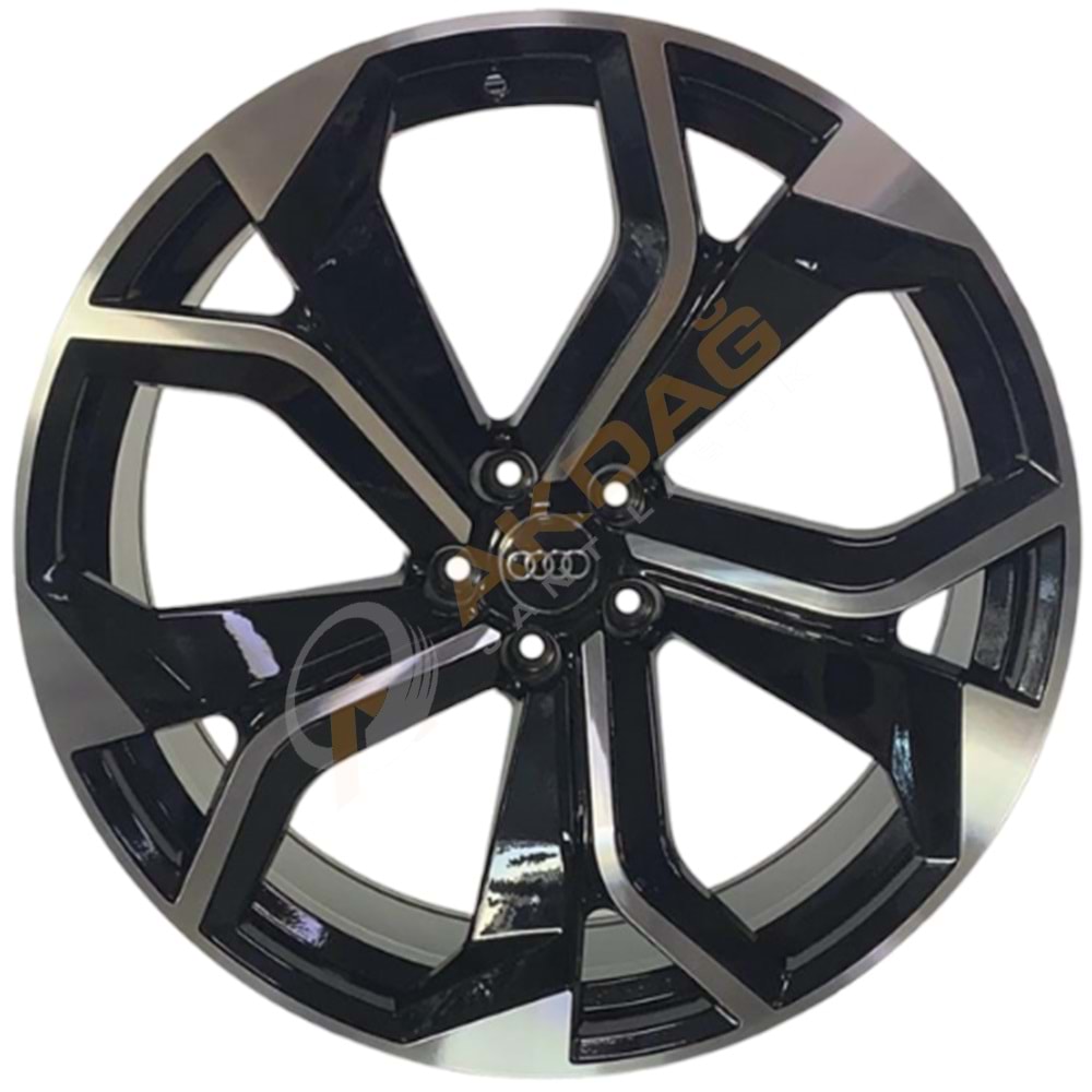 22X10 JANT BK 5758 5X112 ET25 66,6 BLACK MACHINED