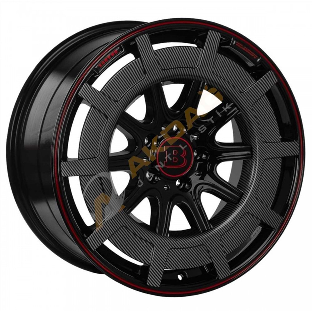 19X9,5 JANT RC 3500 5X112 ET48 66,6 BLACK RED