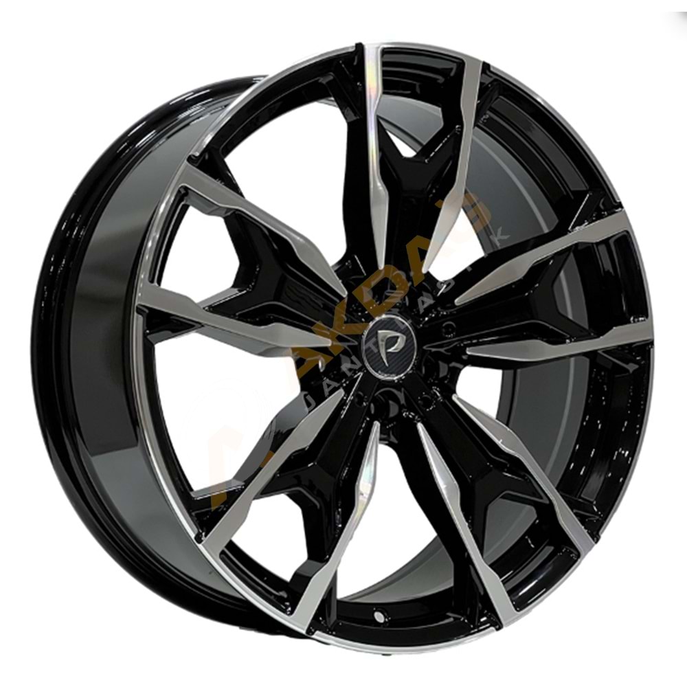 20X8 JANT BKY 0204 5X112 ET30-66,6 BLACK MACHINED