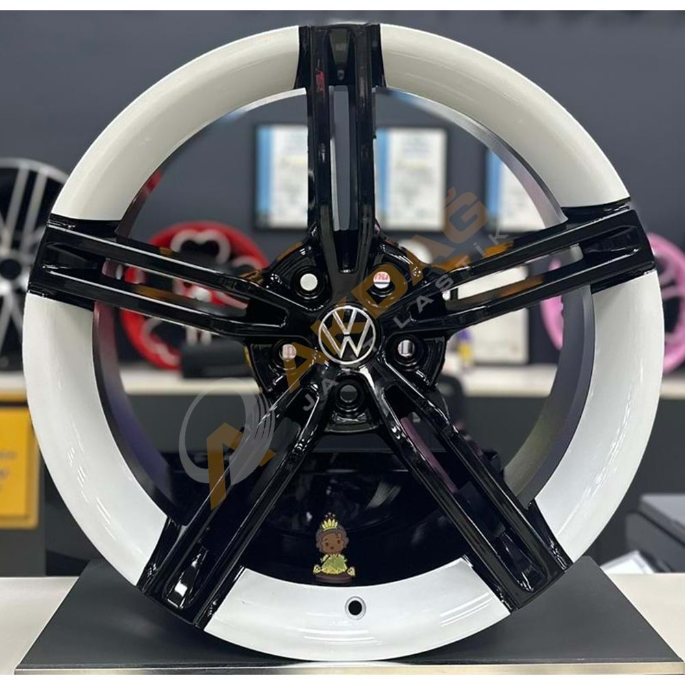 19X8,5 JANT RC 1186 5X112 ET40 73,1 BLACK/WHİTE TAYCAN JANT