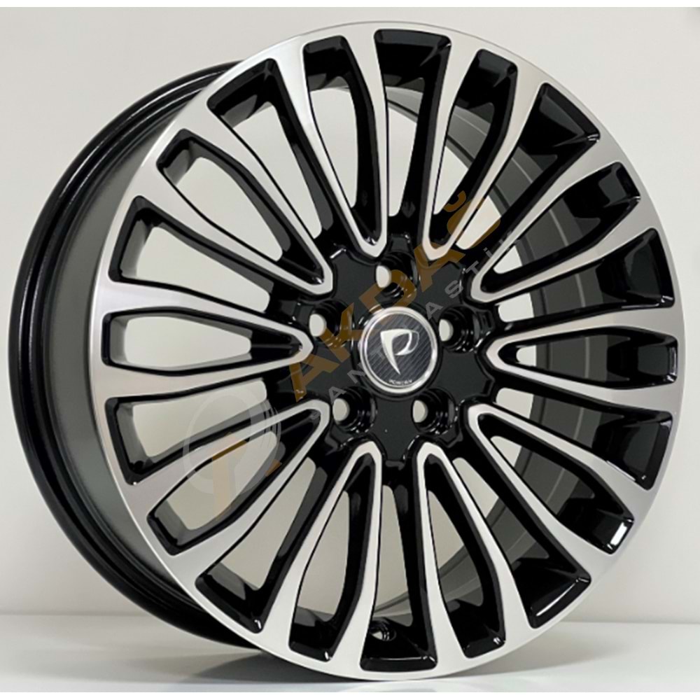 18X8,0 JANT BKY 1158 5X108 ET55 63,4 BLACK DİAMOND
