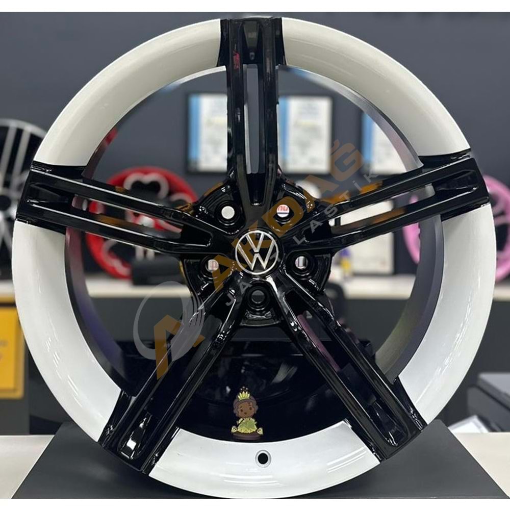 18X8,0 JANT RC 1186 5X114,3 ET40 73,1 BLACK/WHİTE TAYCAN JANT