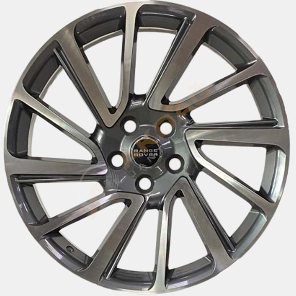 22X9,5 JANT BK 5404 5X108 ET45 63,4 GUN METAL DİAMOND
