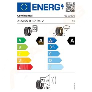 215/55/17 94V CEC 6 AO CONTİNENTAL