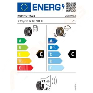 225/60/16 98H TA21 KUMHO