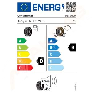 165/70/13 79T CEC 3 CONTİNENTAL