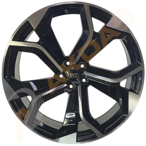 22X10 JANT BK 5758 5X112 ET25 66,6 BLACK MACHINED