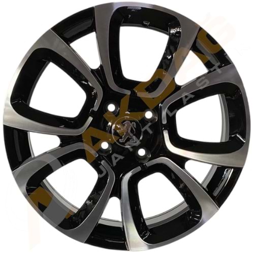 17X7.0 JANT BK 5850 4X108 ET25 65.1 BLACK MACHİNED