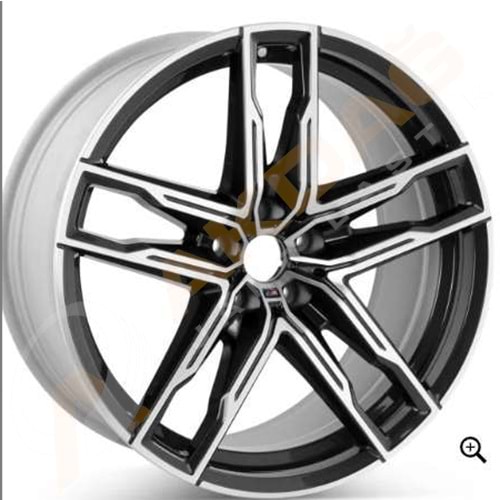 20X8.5 JANT R1W HP 3076 5X112 ET25-66,5 BLACK MACHINED