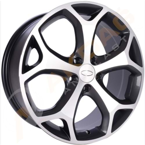 16X6,5 JANT BK 386 5X108 ET50-63,4-GUN MAC.