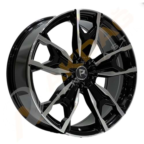 20X8 JANT BKY 0204 5X112 ET30-66,6 BLACK MACHINED