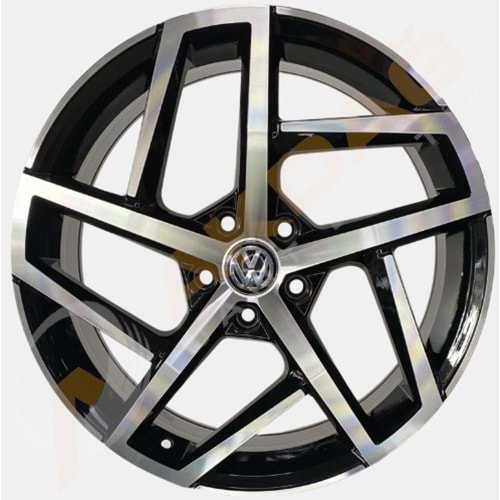 15X6,5 JANT BK 5717 5X100 ET35-57,1 BLACK MACHİNED