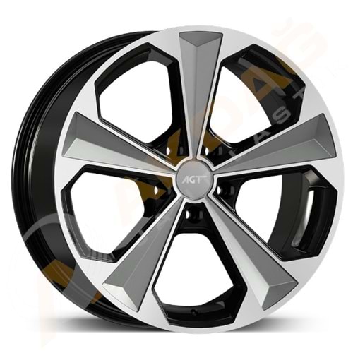 19X8,5 JANT FD 19062 5X112 ET38 72,60 GLOSS BLACK SİLVER DİAMOND