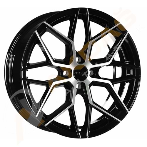 17X7 JANT ARC M02 4X100 ET35 67,1 BLACK DİAMOND