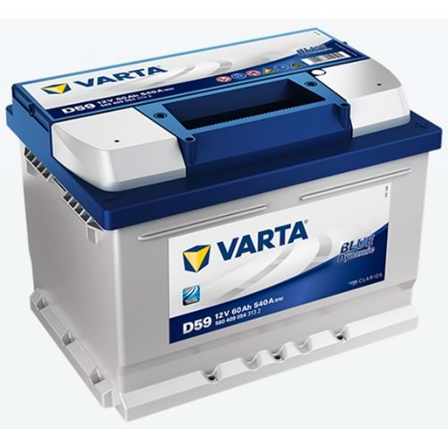 12V 60Ah Varta Akü Blue Dynamic D59 ( Alçak Tip )